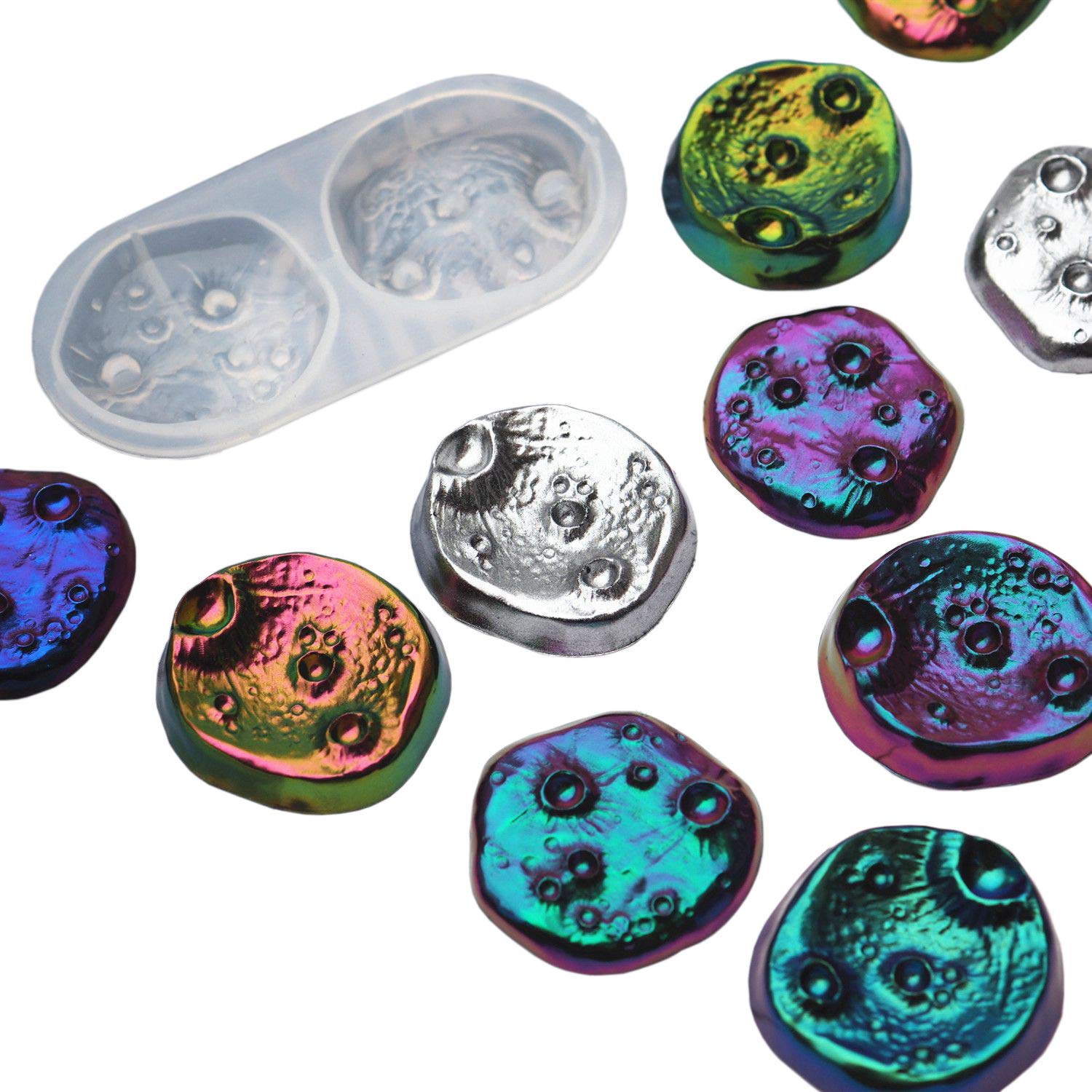 Amazon.co.jp: ムーンボール型 エポキシ型 月惑星クレーター 表面 DIY